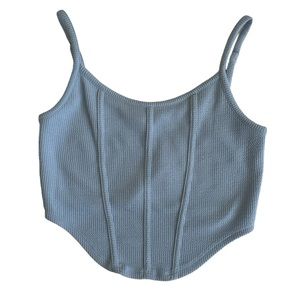 Elodie Corset Tank Top Blue Size M